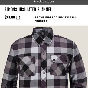Volcom Men’s insulated Flannel